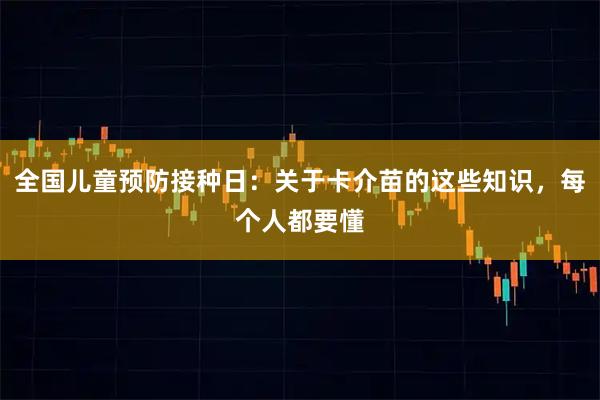 全国儿童预防接种日：关于卡介苗的这些知识，每个人都要懂